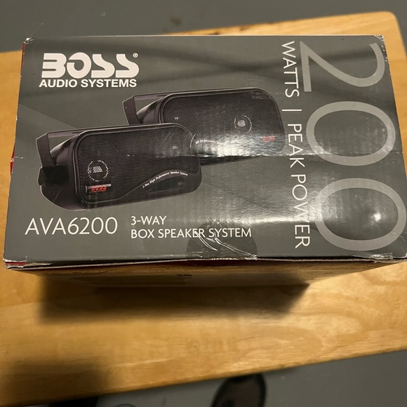AVA6200 3 Way Box Speaker Systems Car Audio Speakers 200 Watts by Boss - Picture 6 of 8